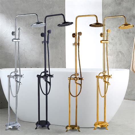 shower faucet for freestanding tub