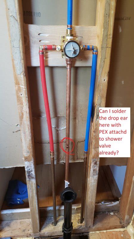 shower faucet for PEX plumbing