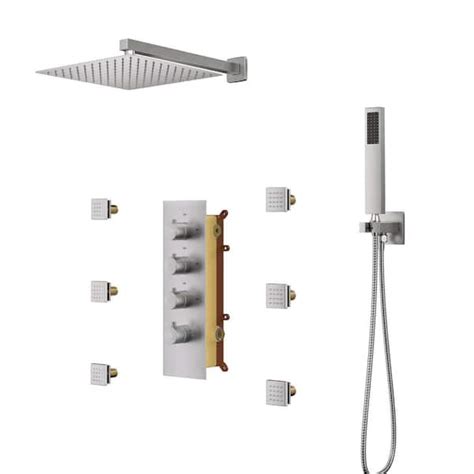 shower faucet with 12 spray patterns