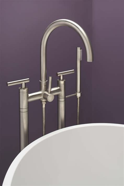 shower faucet with artisanal finish