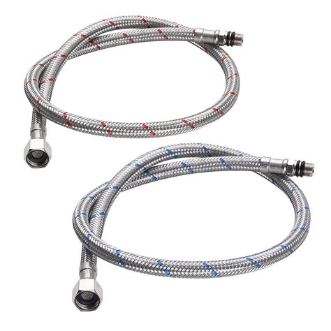 shower faucet with braided hose