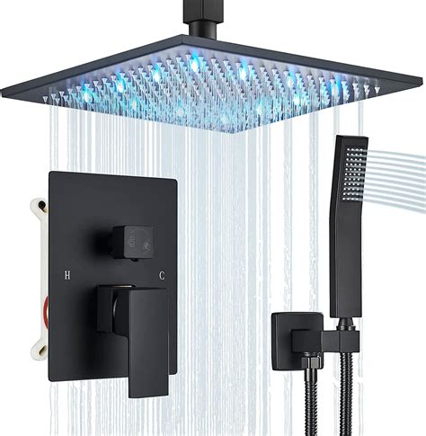 shower faucet with ceiling mount