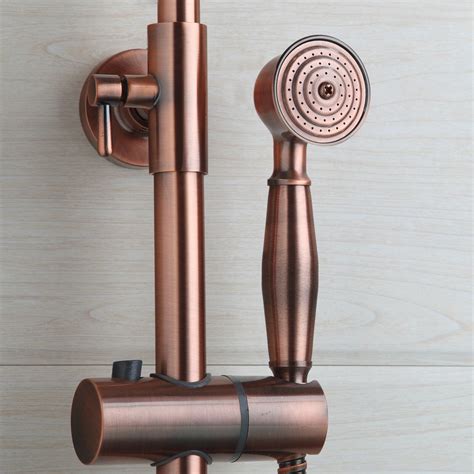 shower faucet with copper finish