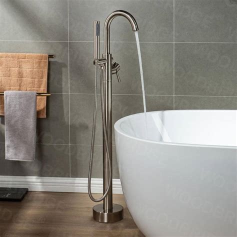 shower faucet with floor mount