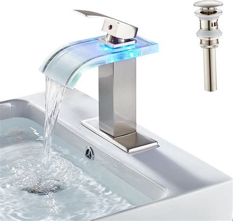shower faucet with LED lights