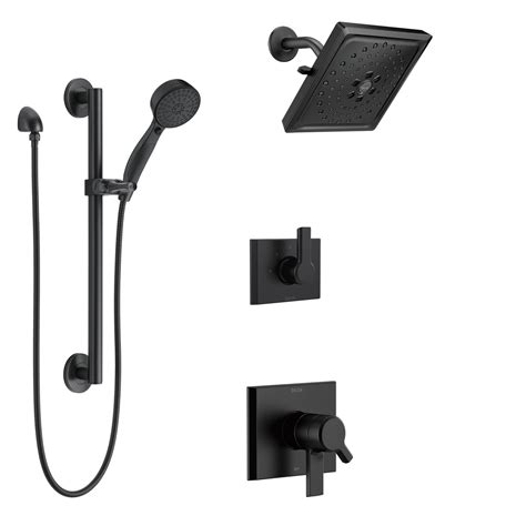 shower faucet with matte finish