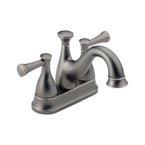 shower faucet with pewter finish