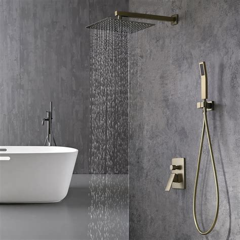 shower faucet with rain showerhead