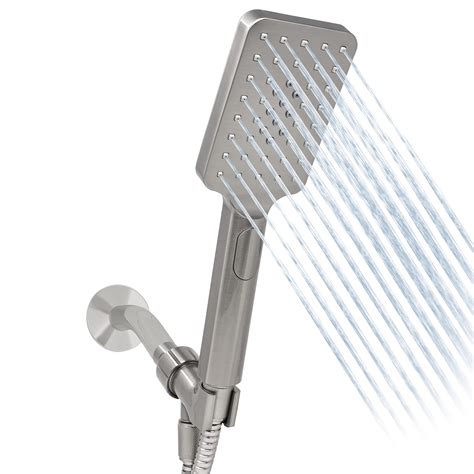 shower faucet with rectangular showerhead